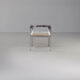 70s chrome plated square design dining chair for Zevi set/4