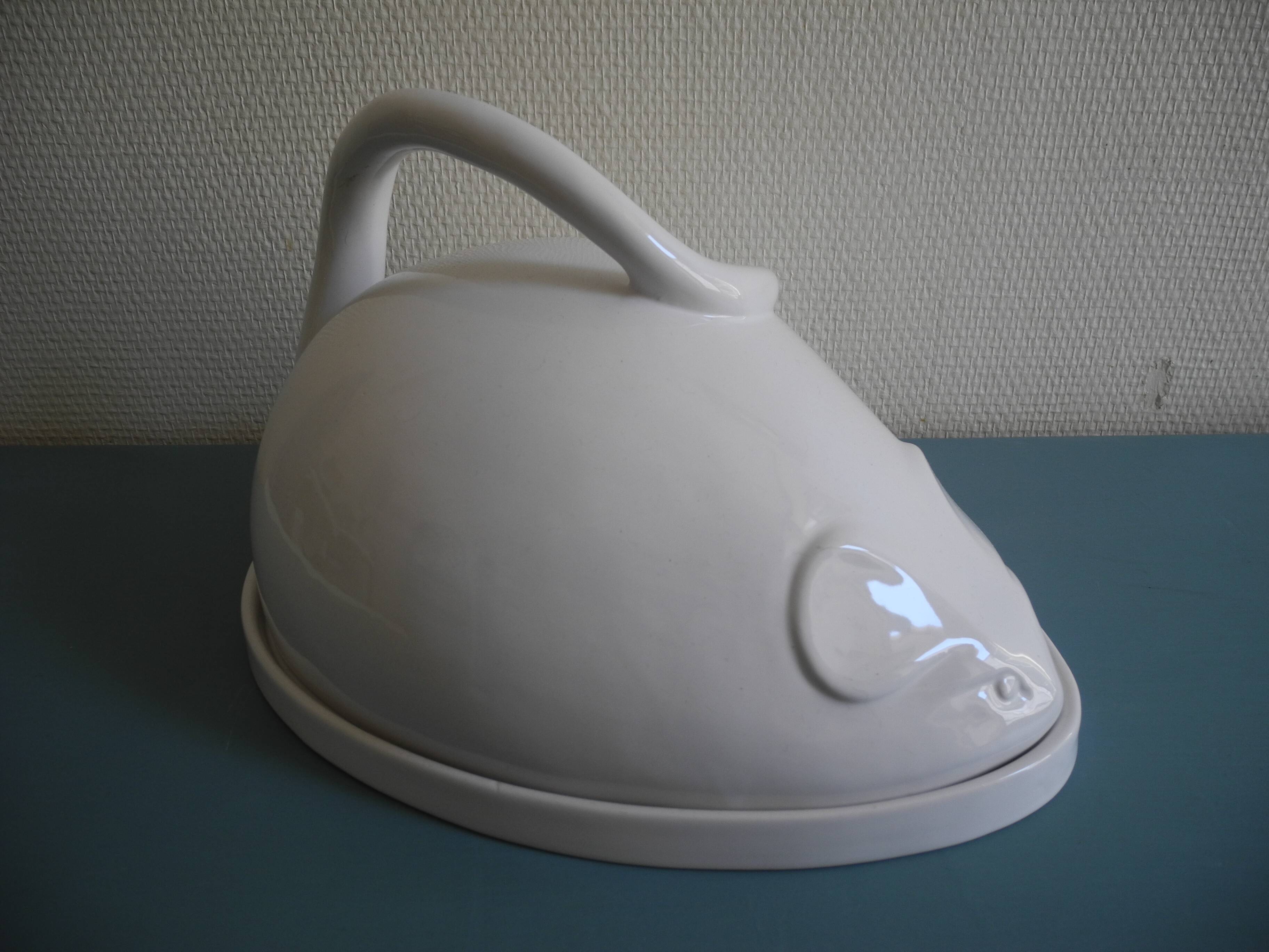 old cheese tray bell mouse vintage table decoration cheese board