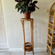 Porte plante seventy’s rotin bambou