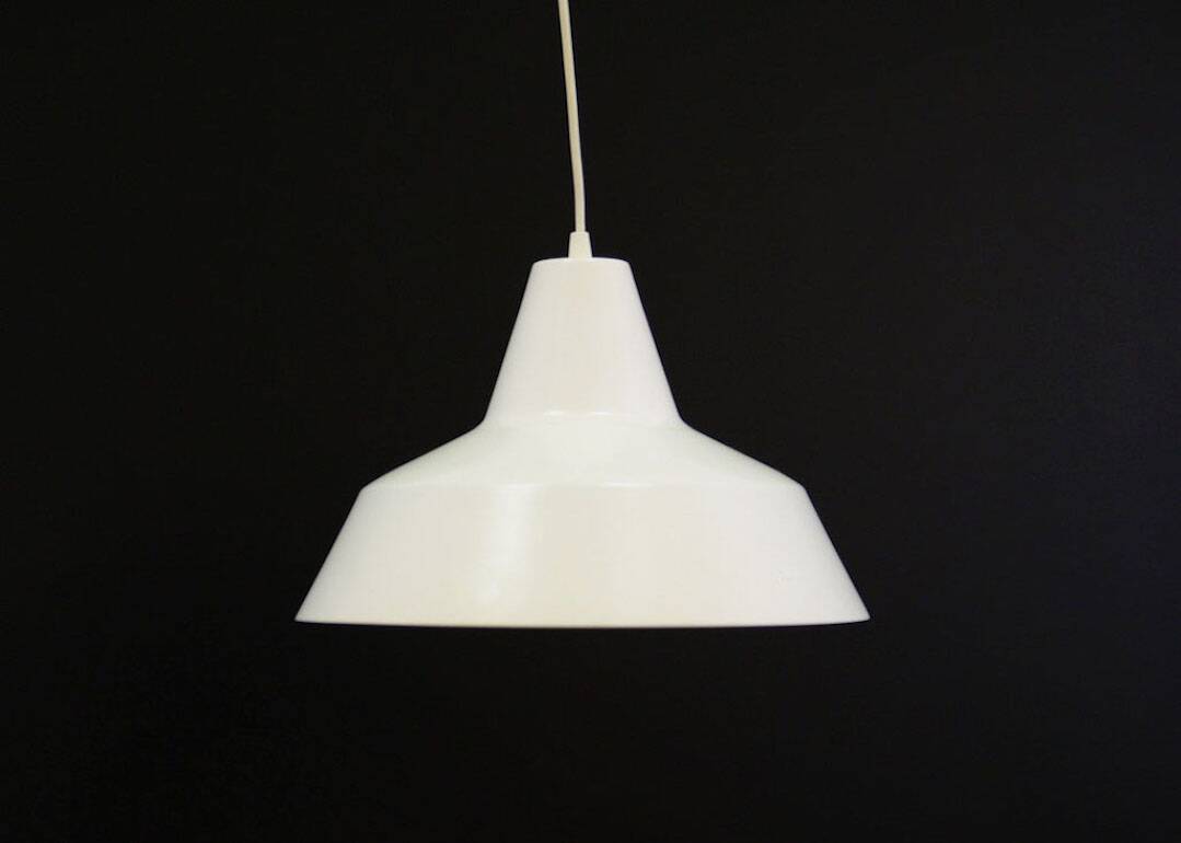 White chandelier, Danish design, 1970s, production: Denmark
