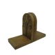 Pair of bookends, Art Nouveau, walnut, Austria, early 20th century