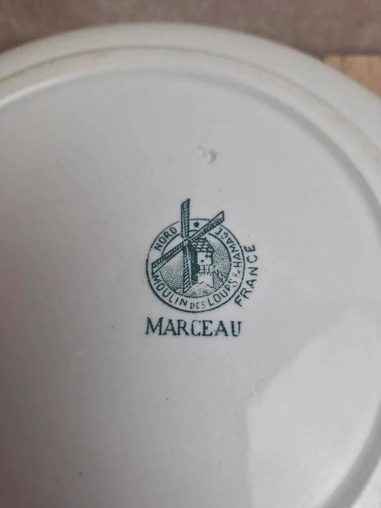Round deep plate Moulin des Loups – Marceau model