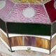 Art style stained glass suspension, diameter 58cm