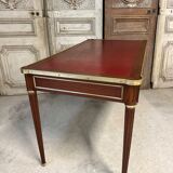 Louis XVI style flat desk in mahogany from around 1950.