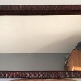 Rattan frame mirror