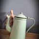 Light green enamelled coffee maker