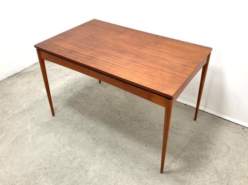 Mahogany SAM table, DREVOTAR edition, Czechoslovak vintage 1960s