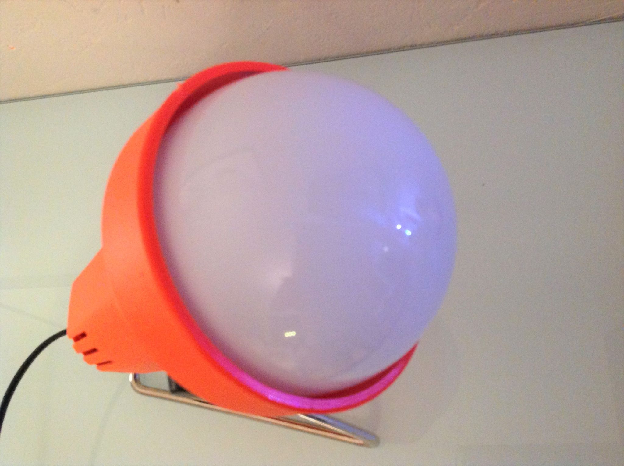Orange infrared lamp by Condel / vintage 70s