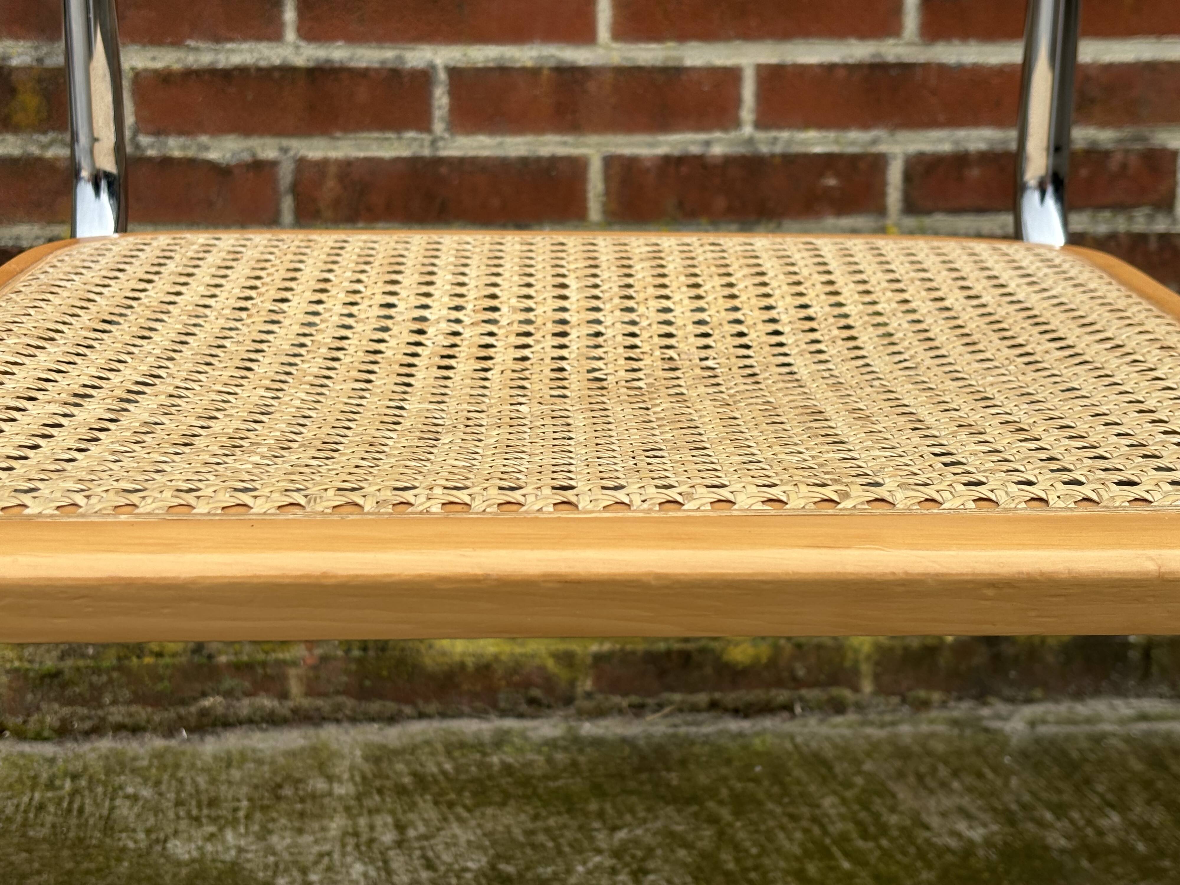 Set of 4 chairs model Cesca B32 designed by Marcel Breuer design