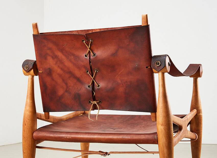 Unique Safari Chair by Architect Enrico Hartsuyker Netherlands 1960s