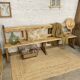 Large oak church pew