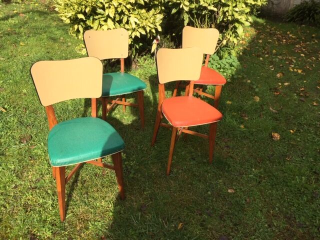 50s colored chairs