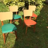 Chaises de couleur années 50