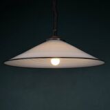 Vintage swirling glass pendant lamp from Murano, Italy, 1970s.