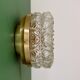Vintage moulded glass wall or ceiling light globe