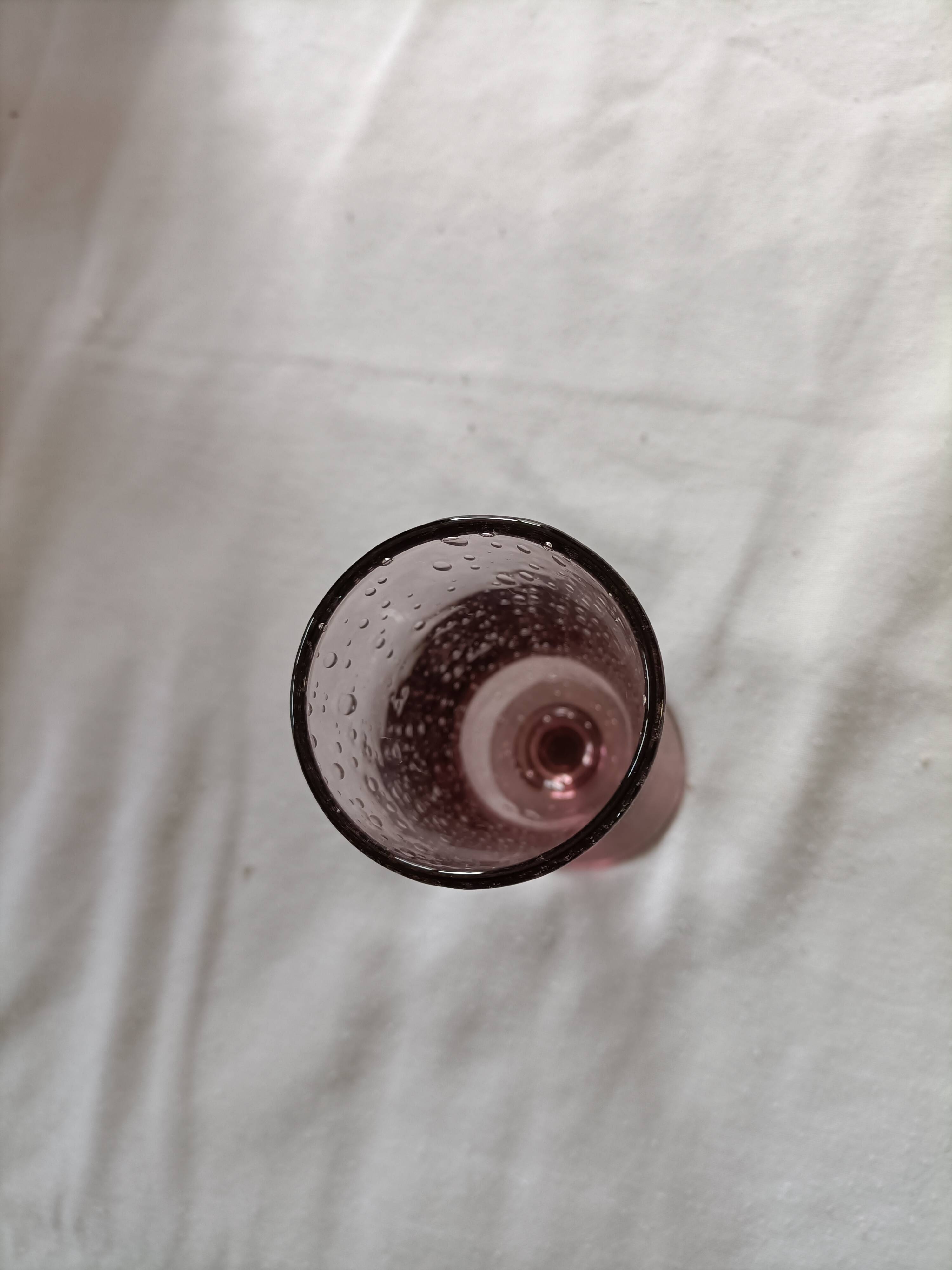 Flûtes a champagne verre bullé 10