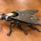 Vintage Ashtray Fly Design with Lid