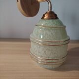 Clichy Art Deco glass wall lamp