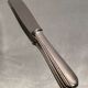 Dessert knife in silver metal signed Christofle model Boréal