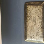 Bronze pocket tray signed Max Le Verrier. Antique scene. Dimensions 15 x 8 cm.