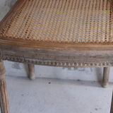 Pair of antique canned chairs Henri II