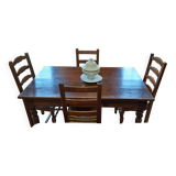 Dining table with chairs