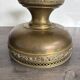 Vintage brass footed bowl, Italian decoration.