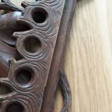 Porte pipes en bois sculpté