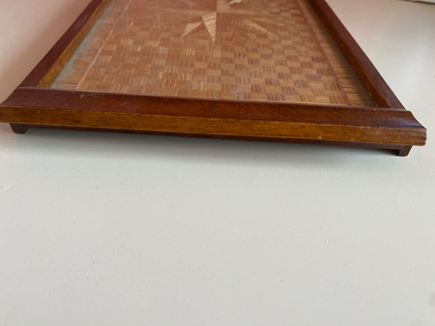 Art Deco marquetry tray