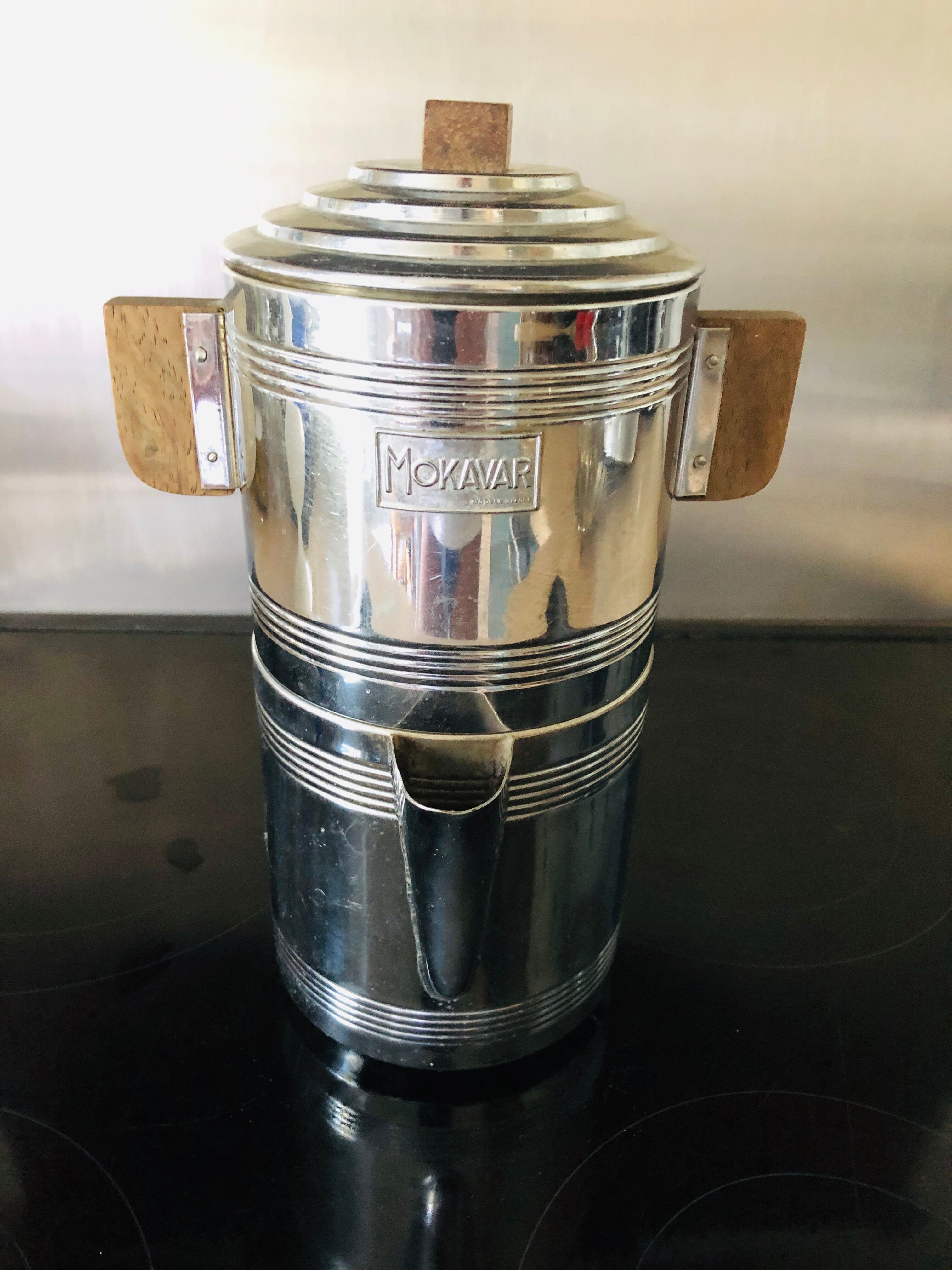 Vintage stainless steel coffee maker