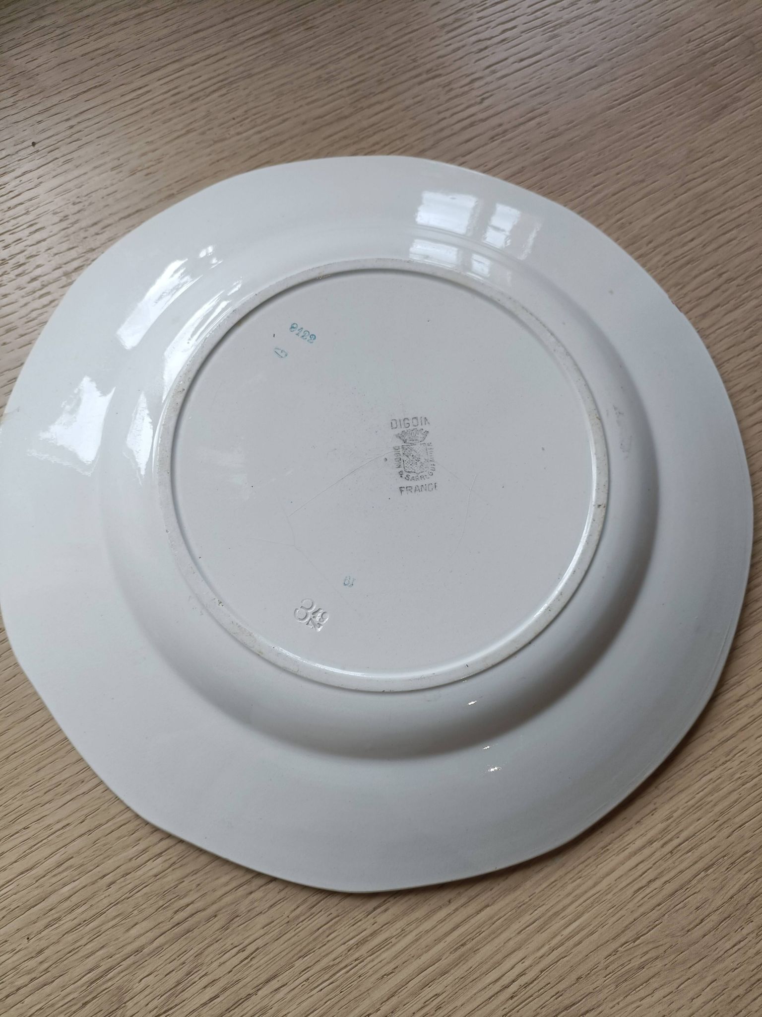 Grand plat Digoin Sarreguemines