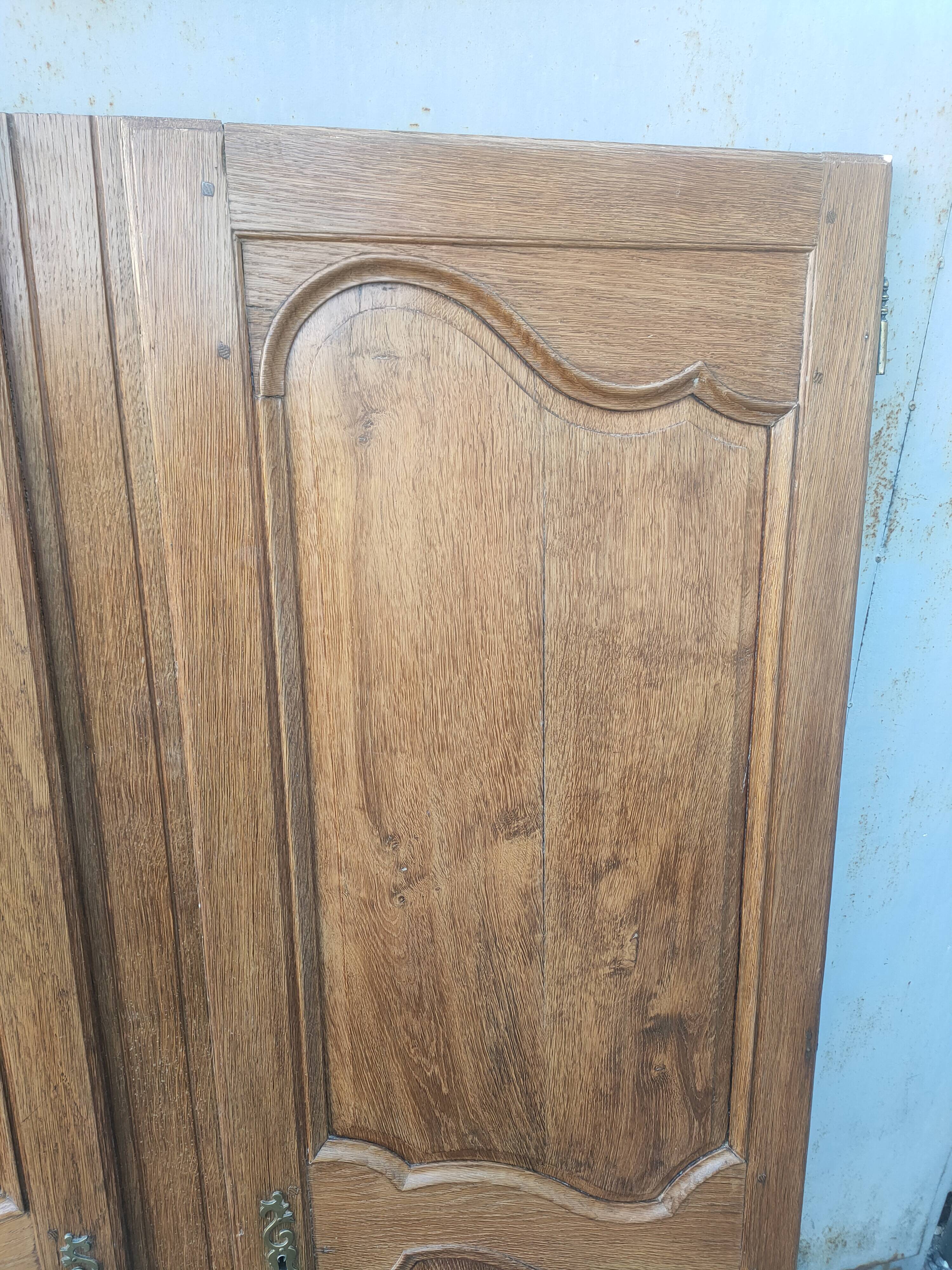 pair of old oak doors