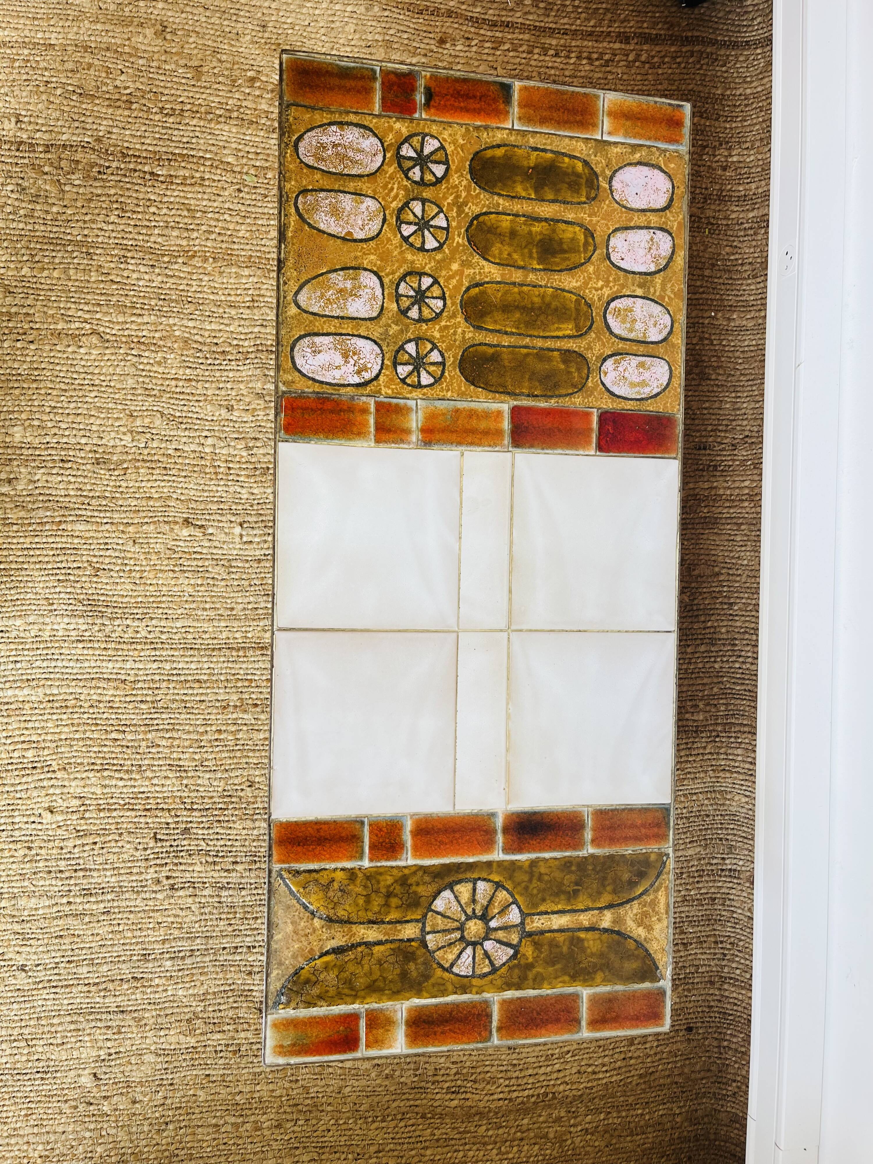 Roche Bobois coffee table, Designer Gregoireff, Enameled lava stone