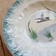Vintage hollow plate Céranord Saint-Amand ironstone – Duck decoration