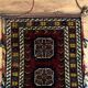 Vintage Handmade Wool Carpet Bag: Oriental Tribal Art Shoulder Bag