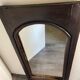 Antique Decorative Mirror Solid Oak Wood Frame Molded Vintage Art