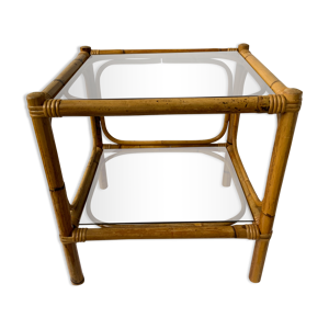Table d'appoint en rotin