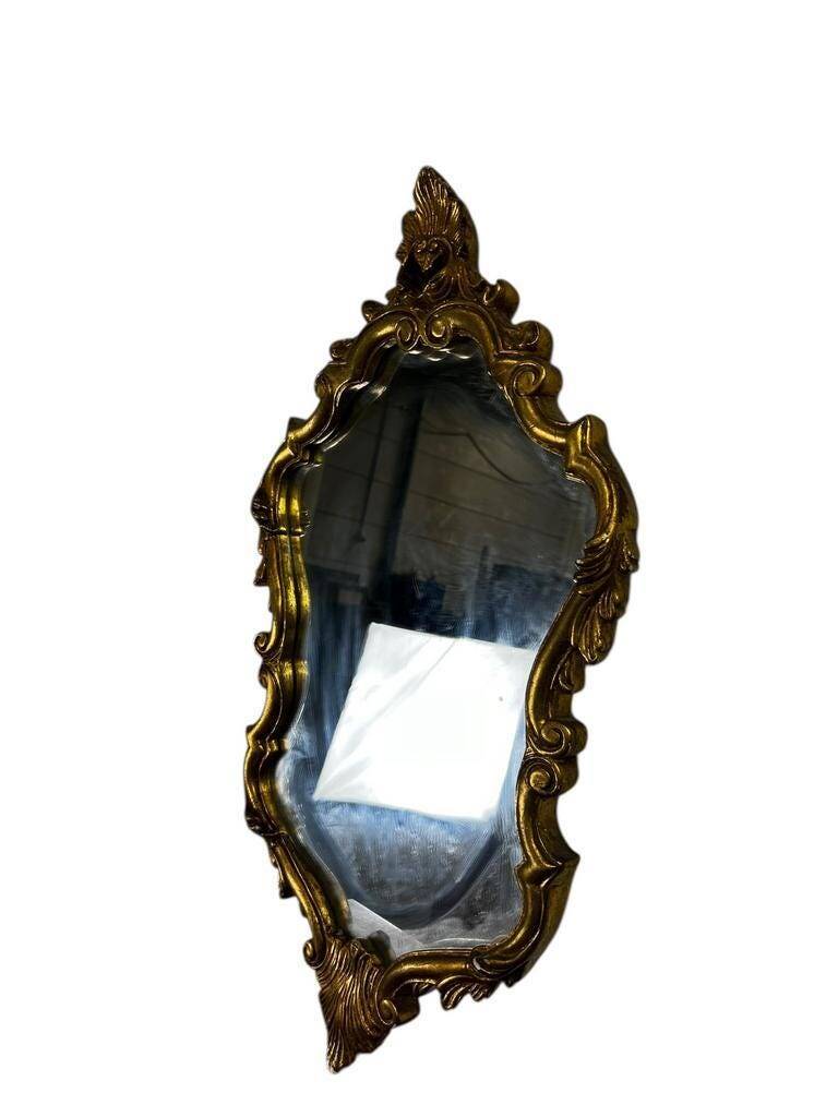 Vintage gold baroque wall mirror
