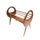 Vintage organically designed magazine rack / reading basket from the 1960s
