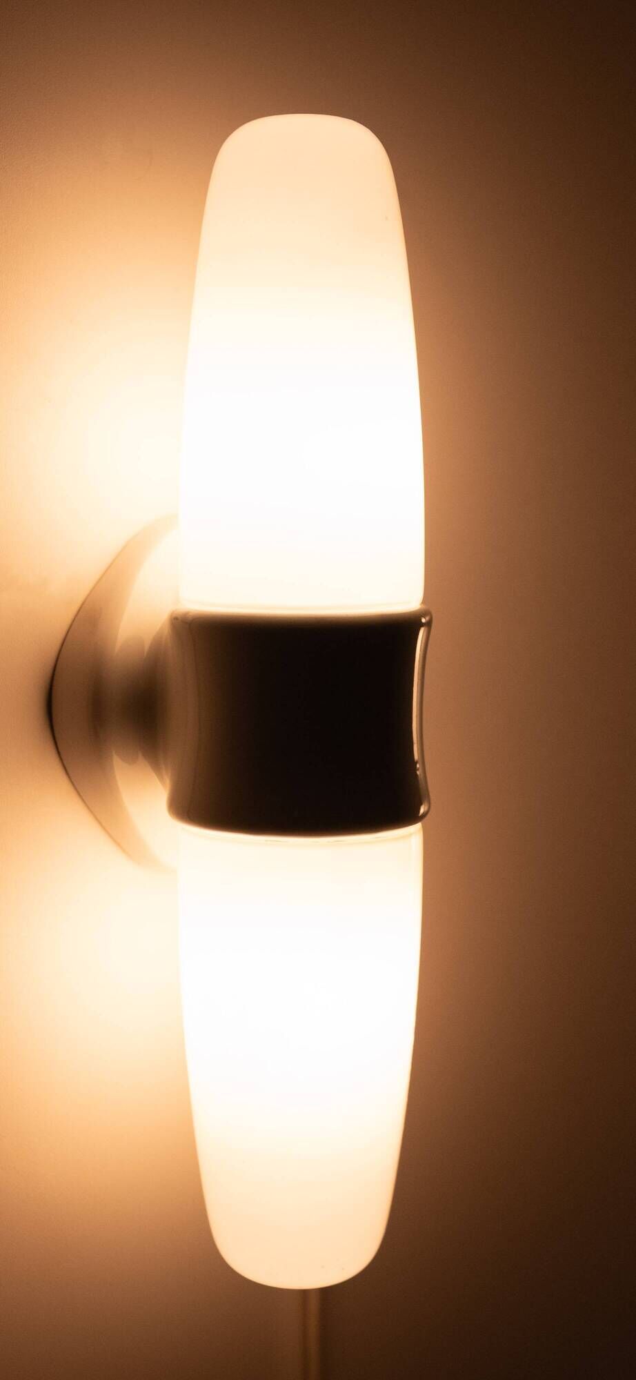 pair Model 6068 wall lamps by Wilhelm Wagenfeld for Lindner Leuchten, 1950s