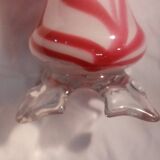 Superbe ancien vase en pâte de verre soufflé bouche clairey (88)