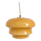 Suspension vintage opaline jaune moutarde
