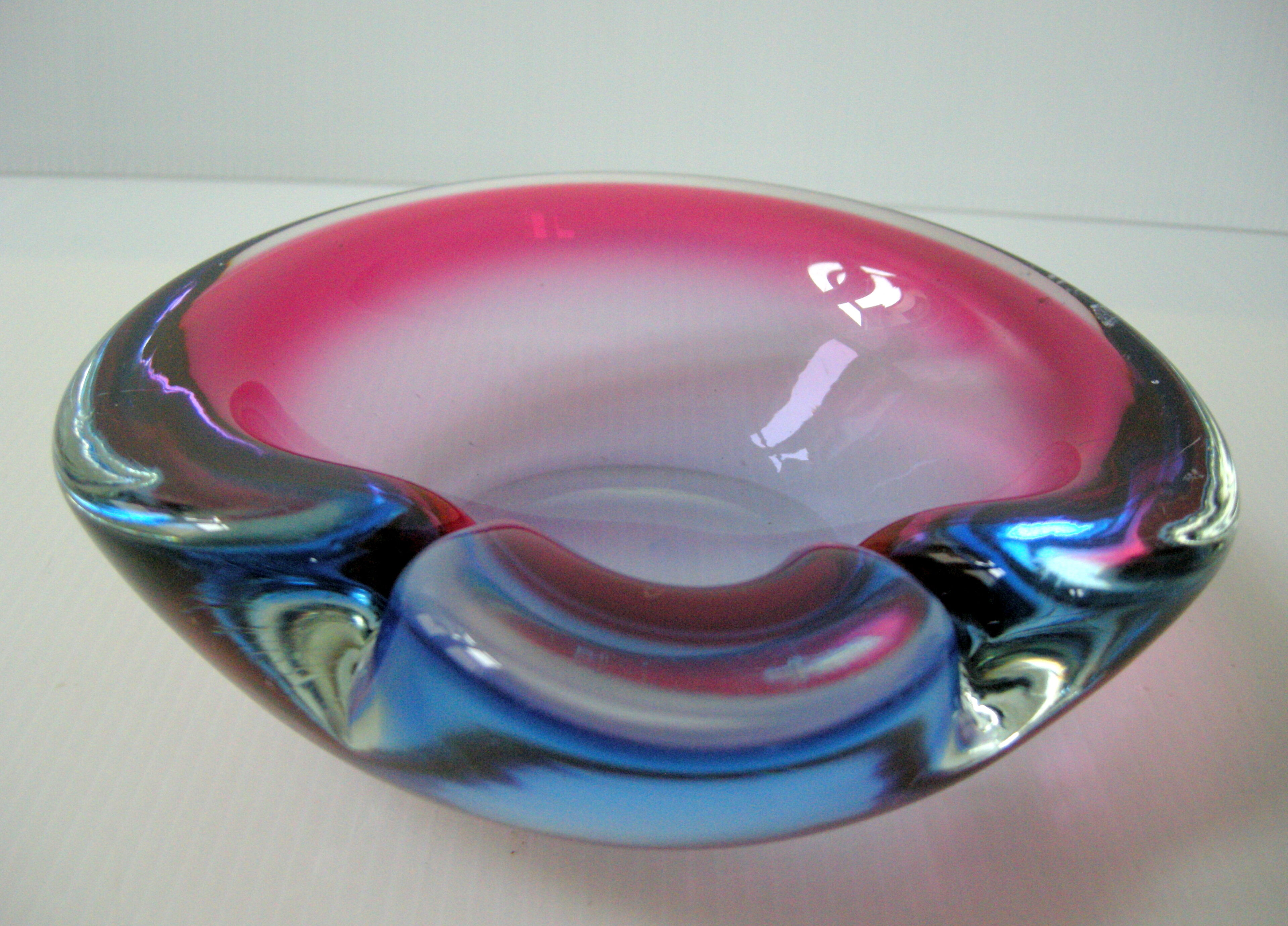 Vintage Murano glass ashtray
