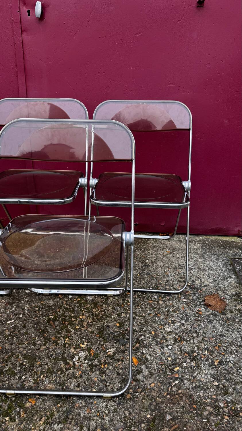 Lot de 5 chaises Plia - Giancarlo Piretti