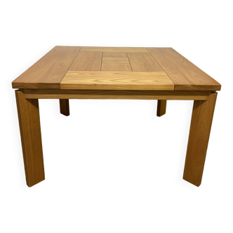 Extendable dining table in solid elm by Maison Regain