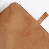 Vintage leather gym mat with nice patina, Belgium, 1930s