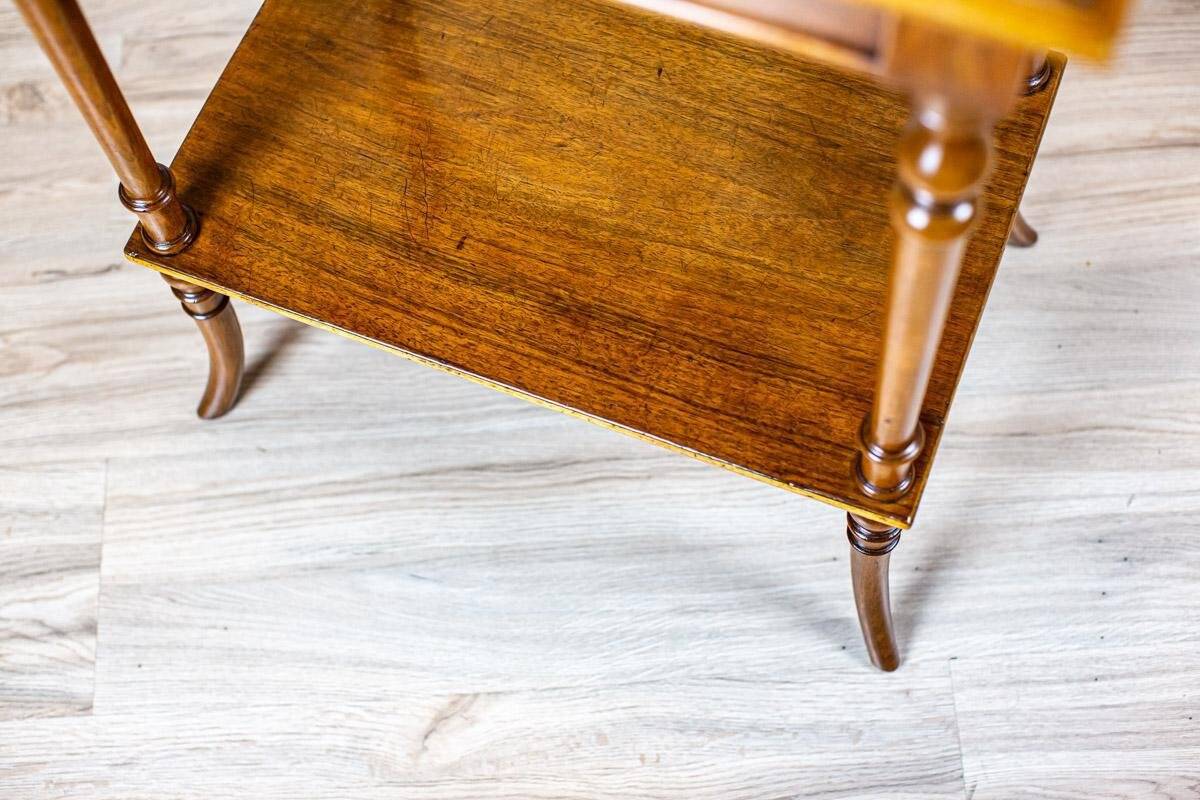 Antique Sewing Table with Inlaid Top, 1890s