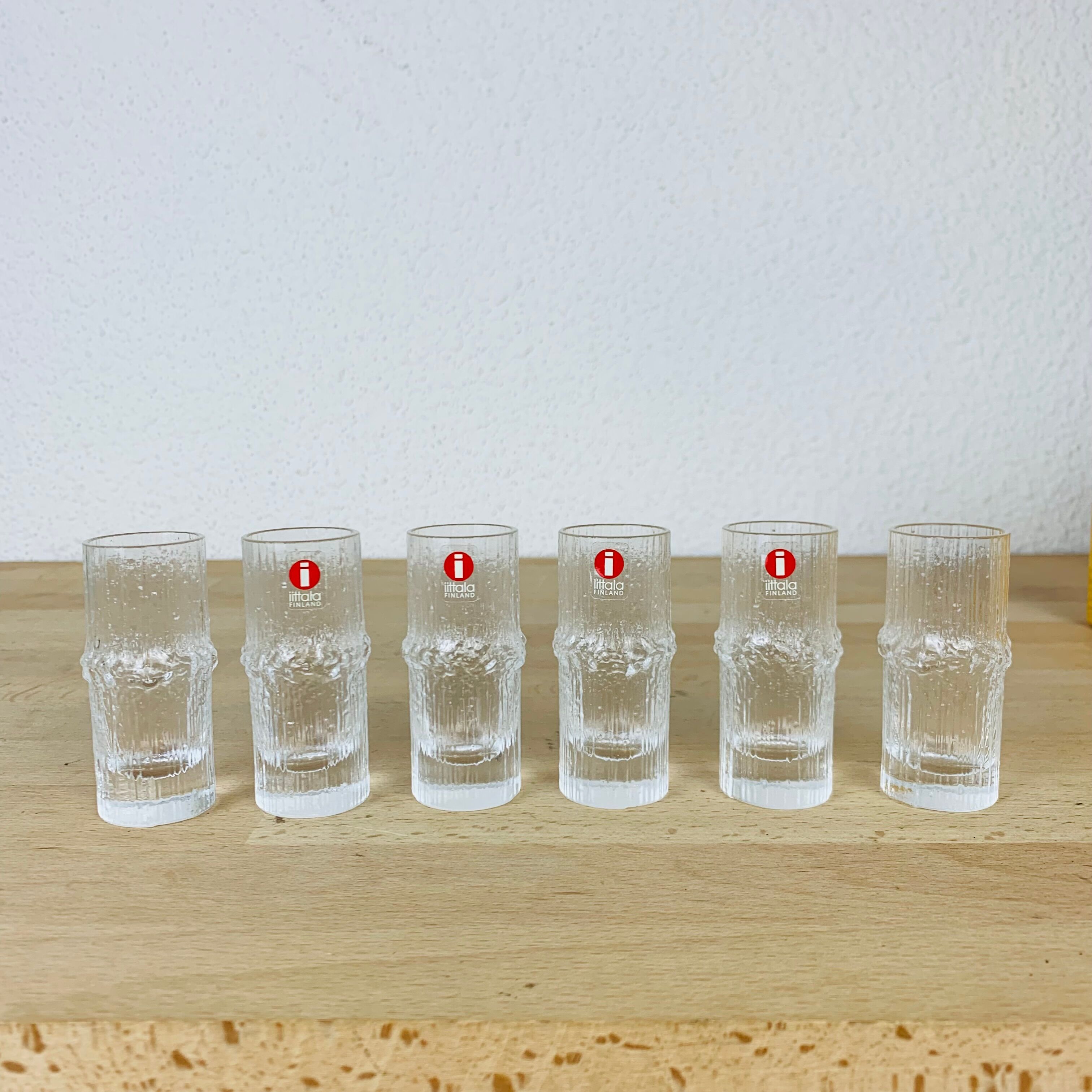 6 Niva shooters by Tapio Wirkkala for iittala