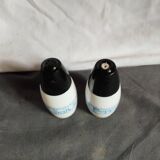 duo salt and pepper shaker Gemco blue flakes