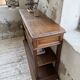19th-century oak console table